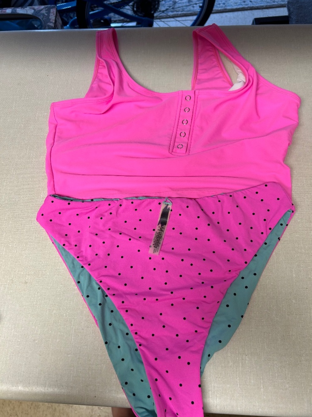 PINK Victorias Secret Two Piece Reversible Tankini Set